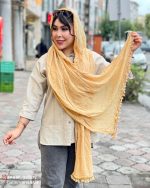 شال های الیاف طبیعی منگوله دار - Image 13