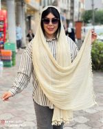 شال های الیاف طبیعی منگوله دار - Image 2