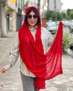 شال های الیاف طبیعی منگوله دار - Image 5