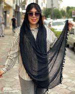 شال های الیاف طبیعی منگوله دار - Image 9