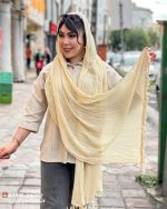شال های الیاف طبیعی منگوله دار - Image 17