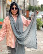 شال های الیاف طبیعی منگوله دار - Image 12