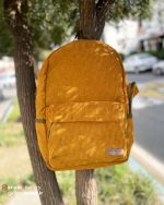 کوله پشتی مخمل کبریتی ست با جامدادی - Image 10