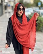 شال الیاف طبیعی منگوله دار - Image 16