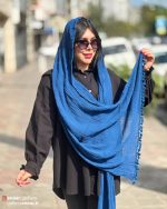 شال الیاف طبیعی منگوله دار - Image 4