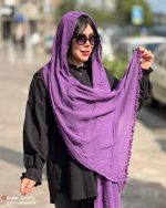 شال الیاف طبیعی منگوله دار