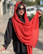 شال الیاف طبیعی منگوله دار - Image 7