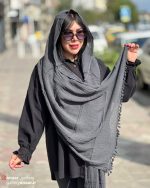 شال الیاف طبیعی منگوله دار - Image 8