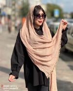 شال الیاف طبیعی منگوله دار - Image 9