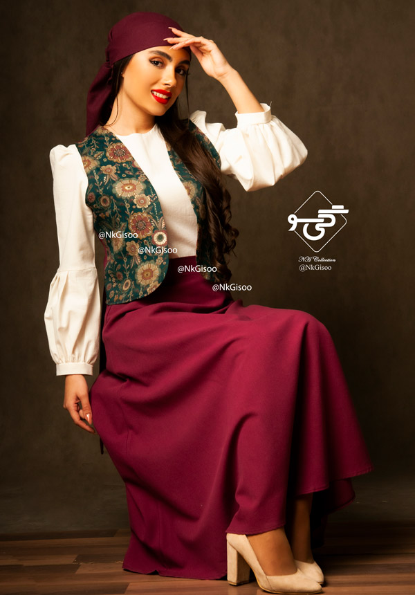 IMG_6168 ست شومیز دامن ژیله مدل انار - Image 1