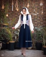 ست شومیز و ژیله و دامن گلناز - Image 3