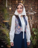 ست شومیز و ژیله و دامن گلناز - Image 5