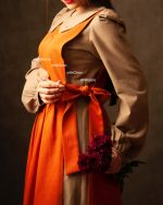 مانتو و سارافن بلوط ( نسکافه ای آجری ) - Image 3
