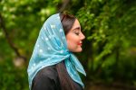 مینی اسکارف بابونه آبی