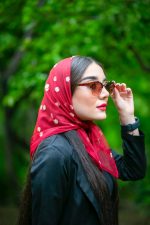 مینی اسکارف بابونه قرمز