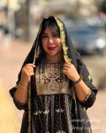مانتو پیراهنی سنتی سرو ( مدل 1رنگ مشکی ) - Image 2