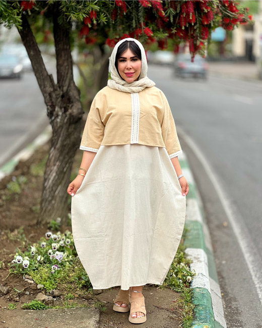 photo-output-12 سارافون و رویه بهار ( کرم ) - Image 1