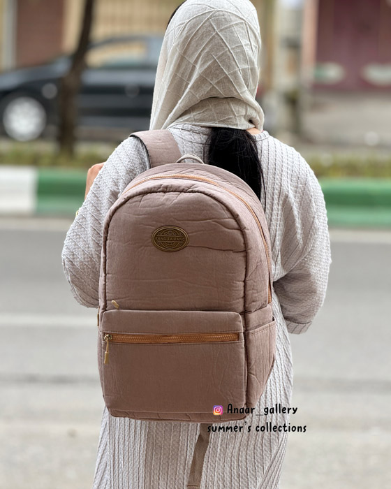 photo-output-14 کوله پشتی ریزو قهوه ای - Image 1