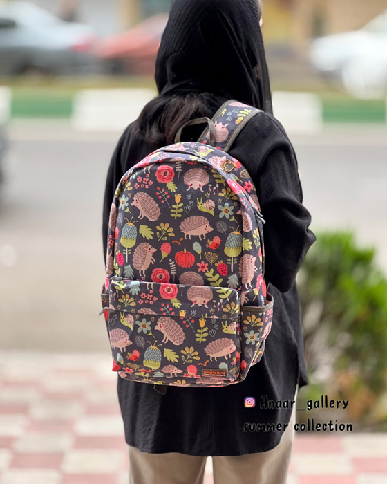 photo-output-17 کوله پشتی ریزو طرح جوجه تیغی - Image 1