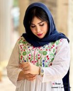 مانتو پیراهنی نیلوفر (سفید) - Image 3
