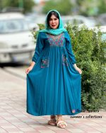 مانتو پیراهنی سِلِن (آبی)