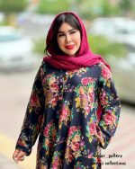 پیراهن پامچال ( مشکی گلدار ) - Image 3