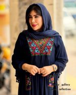 مانتو پیراهنی سِلِن (سورمه ای) - Image 3