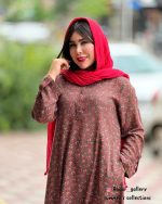 پیراهن پامچال ( قهوه ای گلدار ) - Image 3