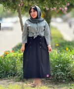 ست کت و دامن گلبهار (مشکی)
