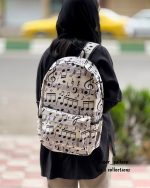 کوله پشتی ریزو طرح نت موسیقی سفید