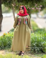 ست پیراهن و جلیقه دلسا (سبز)