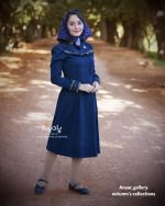 پیراهن کبریتی بابونه (سورمه ای)