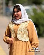 ست پیراهن و جلیقه دلسا (کرم) - Image 3