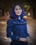 پیراهن کبریتی بابونه (سورمه ای) - Image 3