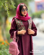 ست پیراهن و وست طناز (بنفش)