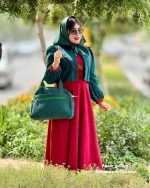 کت و سارافن نبات (سارافن زرشکی و کت سبز) - Image 2