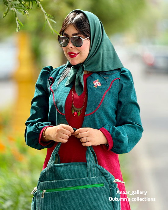 photo-output-2 کت و سارافن نبات (سارافن زرشکی و کت سبز) - Image 1