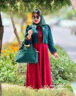 کت و سارافن نبات (سارافن زرشکی و کت سبز) - Image 3