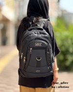 کوله پشتی ساده مشکی Gaboc