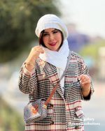 ست کلاه و شال گردن سفید