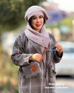 ست کلاه و شال گردن یاسی