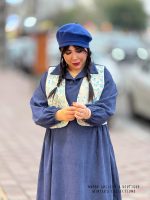 ست پیراهن و وست طناز (سورمه ای) - Image 2