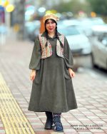 ست پیراهن و وست طناز (سبز)