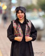 ست پیراهن و وست طناز (مشکی) - Image 2