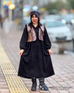 ست پیراهن و وست طناز (مشکی)
