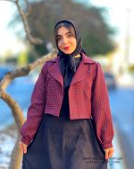 کت و سارافن مدل سحر(مشکی قرمز) - Image 2