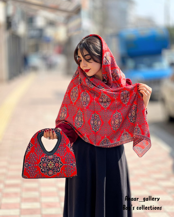 photo-output ست کیف و روسری دلینا - Image 1