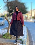 کت و سارافن مدل سحر(مشکی قرمز)