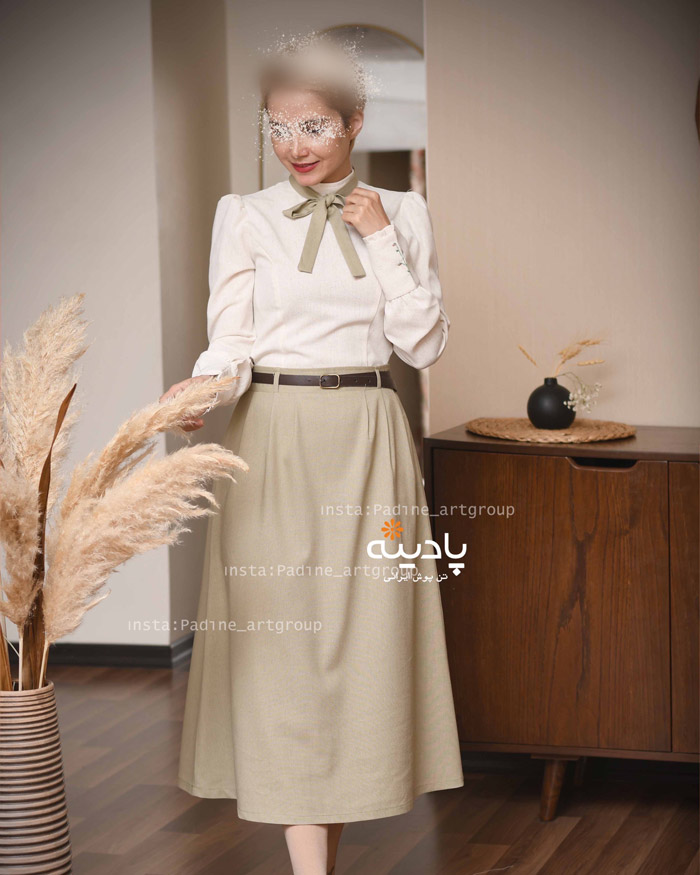 IMG_8168 شومیز و دامن سروا (کرم) - Image 1