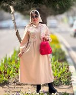 ست پیراهن و جلیقه طناز(کرم)